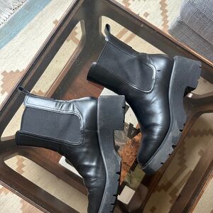 Camper Milah Black Leather Ankle Boots